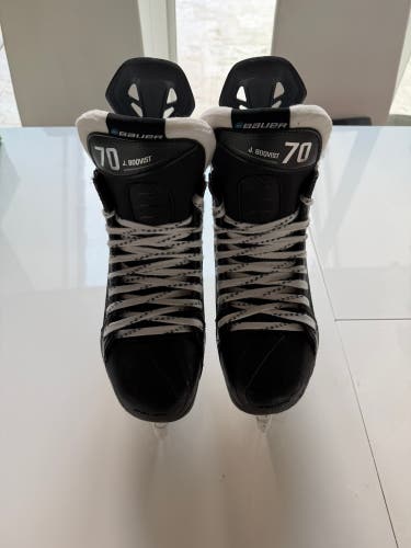 Jesper Boqvist - Bauer Vapor Flylite Hockey Skates Pro Stock 7 - Florida Panthers (Game-Used)