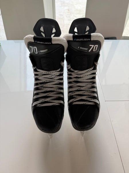 Jesper Boqvist - Bauer Vapor Flylite Hockey Skates Pro Stock 7 - Florida Panthers (Game-Used)