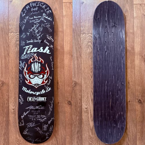 Nash Motorcycle Company Autographed 2010 Sturgis Skateboard Deck 7.5” X 32”(NOS)