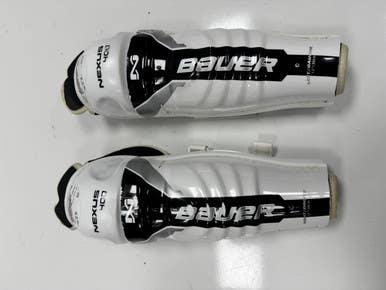 Used Bauer NEXUS 400 Junior Shin Guards White 12" 11860-S000300942