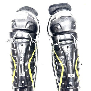 Used Reebok 12K Youth Shin Guards Black 10" 11860-S000301984