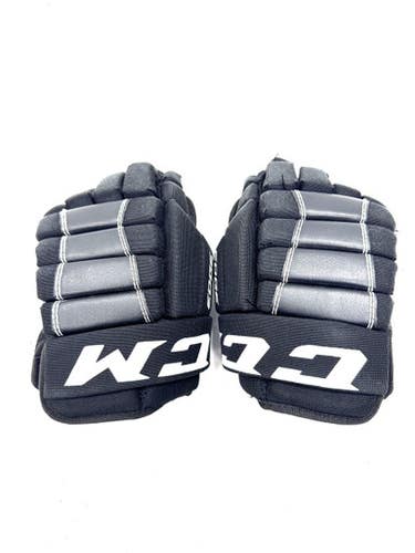 Used CCM EDGE Junior Gloves Black 10" 11860-S000302161