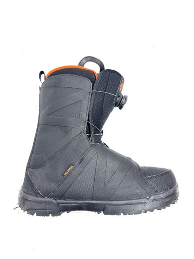 Used Salomon FACTION BOA Mens Snowboard Boots Black Senior 10.5 11860-S000302226