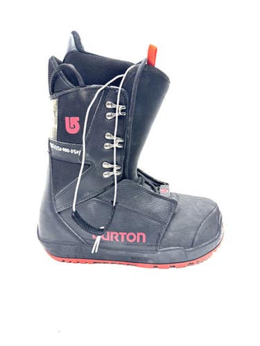 Used Burton IMPRINT Mens Snowboard Boots Black Senior 8 11860-S000302286