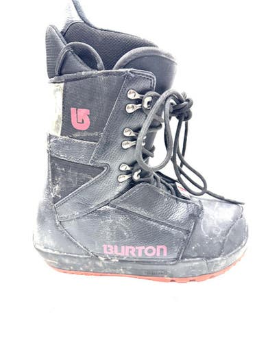 Used Burton IMPRINT Mens Snowboard Boots Black Senior 8.5 11860-S000302285