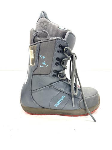 Used Burton PROGRESSION Womens Snowboard Boots Grey Senior 8.5 11860-S000302290