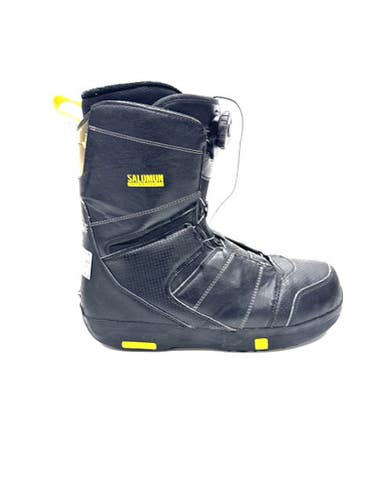 Used Salomon FACTION BOA RTL Mens Snowboard Boots Black Senior 10 11860-S000302291