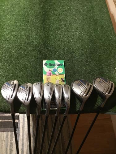 Adams Idea Full Set (3W, 5W, 4H, 5H, 6-9 Irons) Seniors Graphite needs new grips