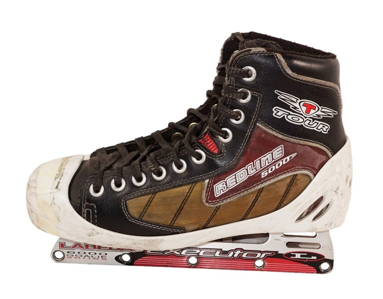 LEFT Boot & Chassis Parts only - Tour Redline Goalie Inline Hockey Skate 8 D