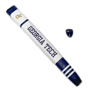 NEW Team Golf Georgia Tech Yellow Jackets Navy/White Jumbo Putter Grip w/Marker
