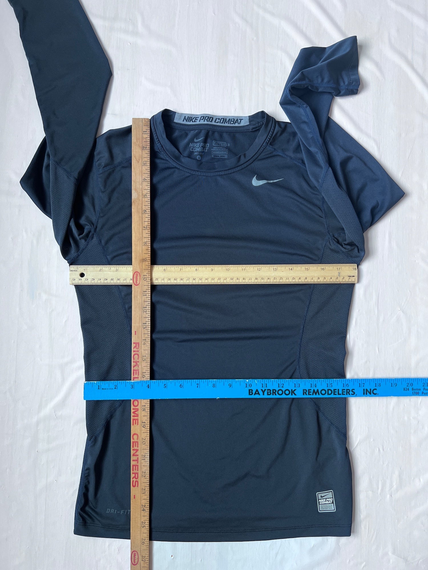 nike navy compression shirt