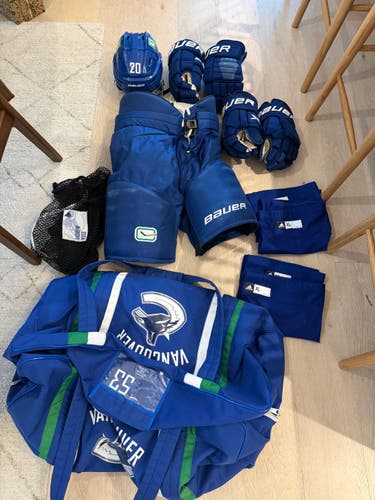 Vancouver Canucks Pro Stock Game Worn Lot