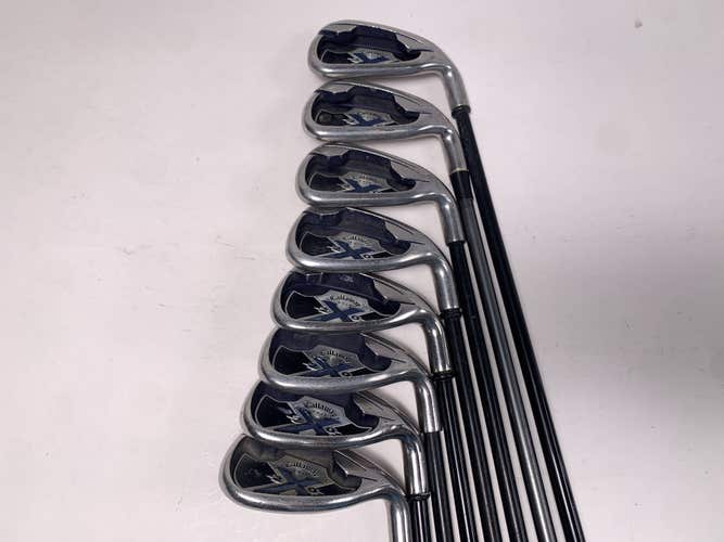 Callaway X-20 Iron Set 5-PW+GW+SW 75g Regular Graphite Mens RH +1/2''