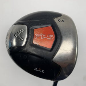 Callaway FT-5 Driver 9.5* Mitsubishi Rayon Bassara 43x5ct Stiff Graphite Mens RH
