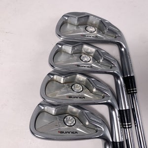 TaylorMade Burner Forged 2009 Iron Set 6-9 NS Pro 950 GH Stiff Steel Mens RH