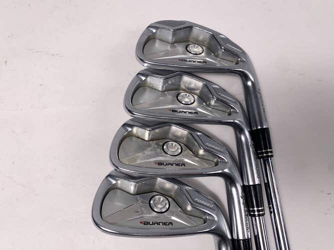 TaylorMade Burner Forged 2009 Iron Set 6-9 NS Pro 950 GH Stiff Steel Mens RH