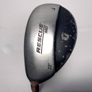 TaylorMade Rescue Mid 4 Hybrid 22* Regular Graphite Mens LH