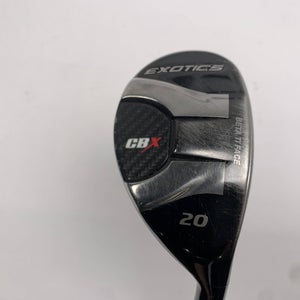 Tour Edge Exotics CBX 4 Hybrid 20* Project X HZRDUS 6.0 Stiff Graphite Mens RH