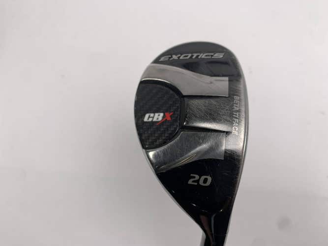 Tour Edge Exotics CBX 4 Hybrid 20* Project X HZRDUS 6.0 Stiff Graphite Mens RH