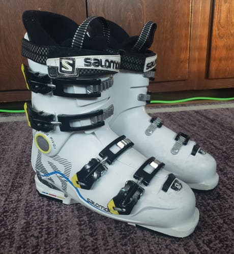 26.5 Ski Boots SALOMON X-MAX 60T/OVERSIZED PIVOT *USED* WASHED /NEW REAR HEELS