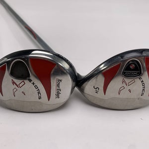 Tour Edge Exotics XCG 4 & 5 Hybrid Set 21* 24* Graphite Design Exotics Senior RH