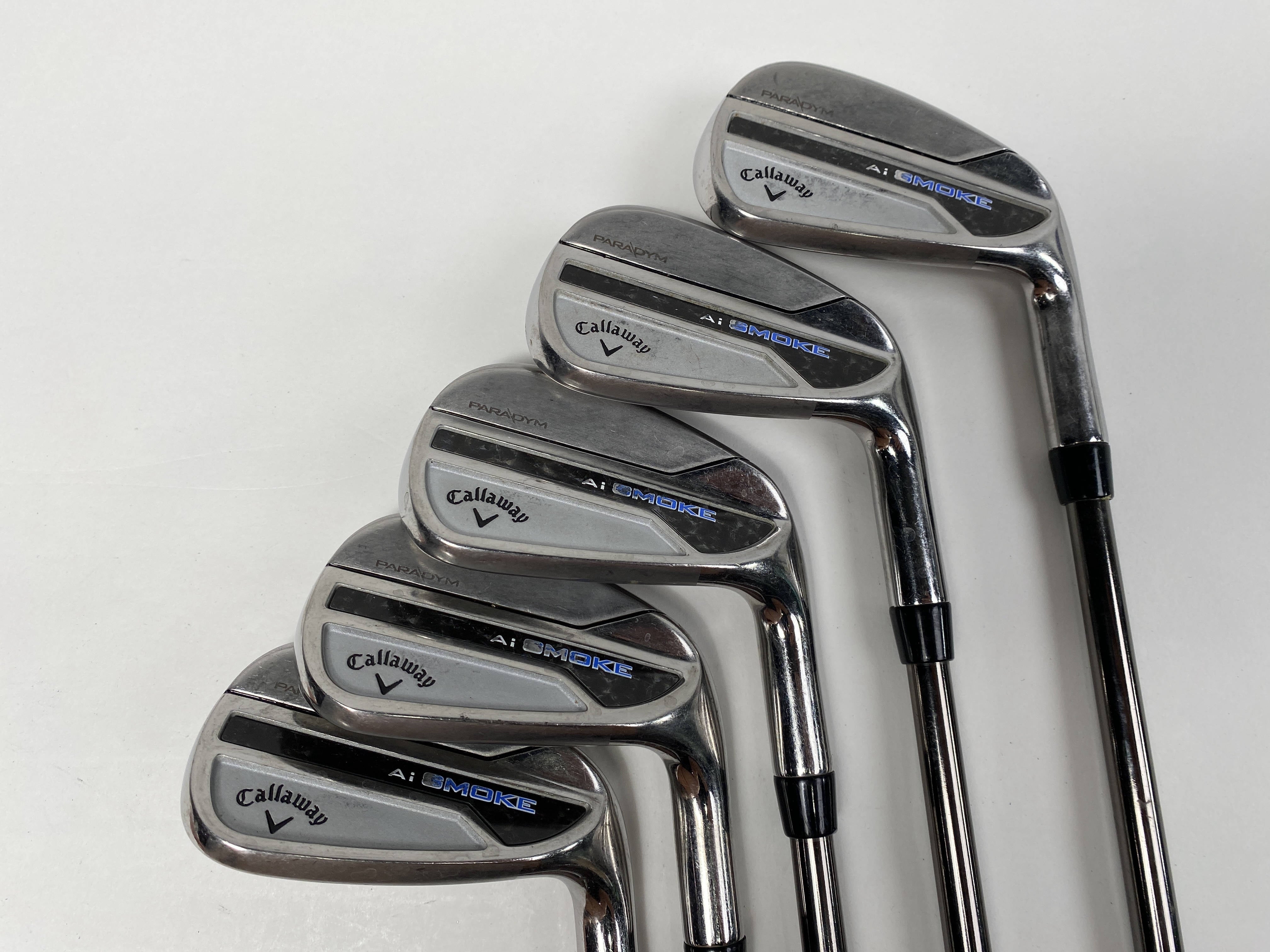 Set De Fers Callaway Paradym Ai Smoke HL D'occasion - 5-PW, AW, GW, Shaft Graphite Senior