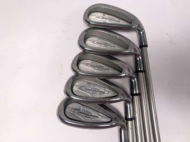Callaway X-14 Iron Set 7-PW+SW Steelhead X-14 Gems Regular Graphite Womens RH