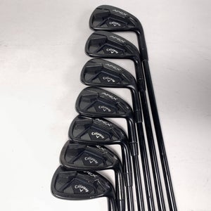 Callaway Apex 21 Black Iron Set 4-PW KBS $-Taper Lite 100 Stiff Mens RH