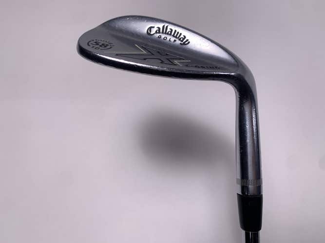 Callaway X Forged Chrome Lob Wedge LW 58* 10 Bounce C-Grind Wedge Steel Mens RH