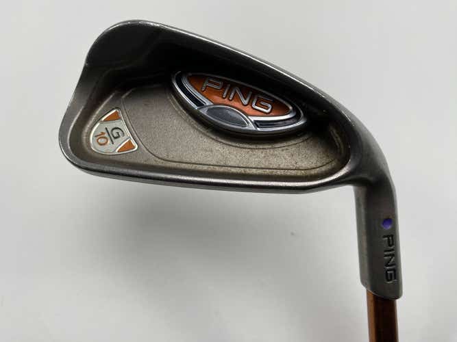 Ping G10 Single 6 Iron Purple Dot 1.5* Flat TFC 129 I Soft Regular Senior RH