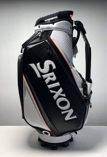 Srixon 2025 Tour Staff Bag Black 5-Way Divide Single Strap Golf Bag NEW