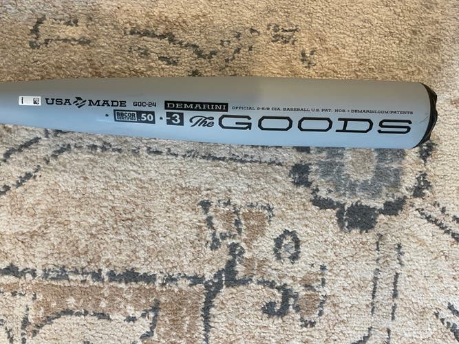 2024 DeMarini Voodoo Alloy BBCOR Certified Bat (-3) 30 oz 33" (Used)