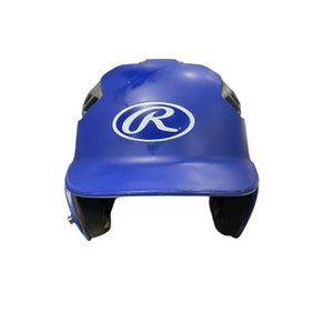 Used Rawlings BASEBALL HELMET BLU Batting Helmet No Mask Royal Blue One Size 11834-S000014691