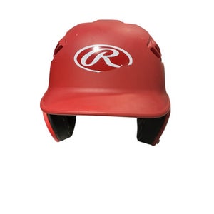 Used Rawlings BASEBALL HELMET Batting Helmet No Mask Red One Size 11834-S000041405