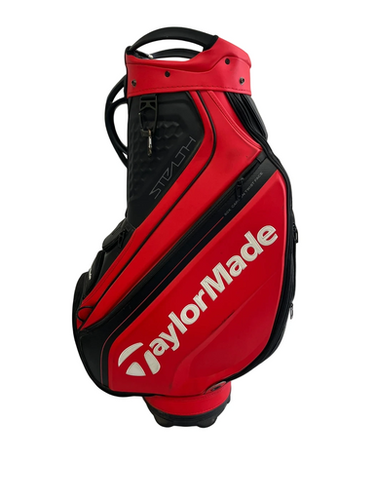 Used Taylormade STEALTH Mens Cart Bag Black And Red 11692-S000144848