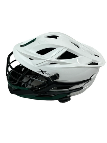 Used Cascade XRS WHITE/GREEN Lacrosse Helmet White One Size 11692-S000144864