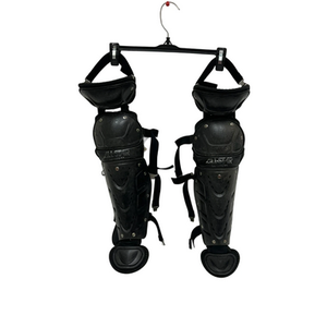 Used All-Star LG79PS 7-9 Catchers Leg Guards Black Junior 11692-S000144878