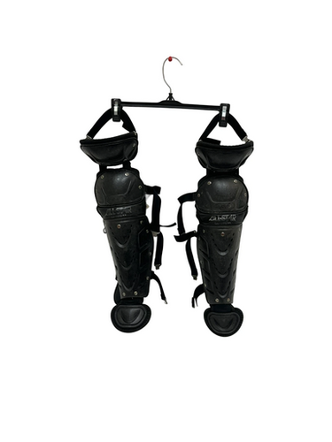 Used All-Star LG79PS 7-9 Catchers Leg Guards Black Junior 11692-S000144878