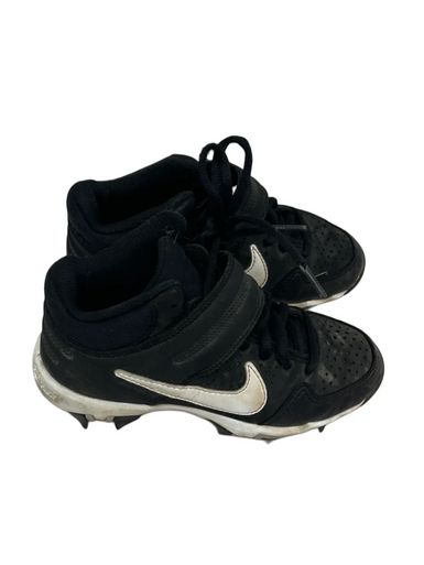 Used Nike ALPHA HUARACHE BB/SB Cleats Black Youth 12.0 11692-S000144916