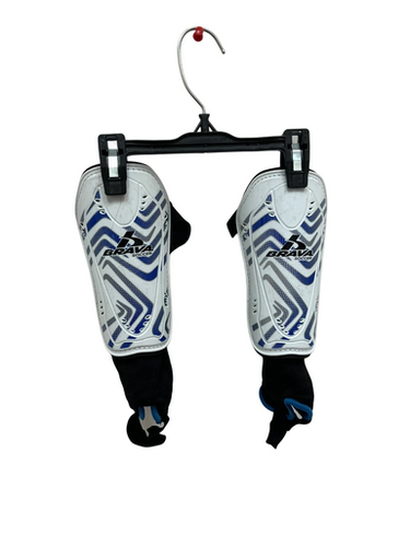 Used Brava Soccer Shin Guards Junior White MD 11692-S000144919