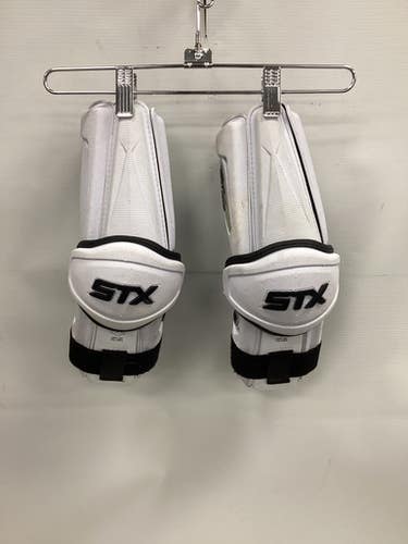 Used STX STALLION 900 Lacrosse Arm Pads/Guards White LG 11851-S000041426