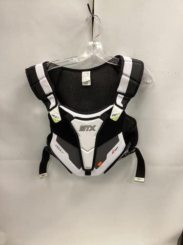 Used STX CELL VI LINER Lacrosse Shoulder Pads White XL 11851-S000041424