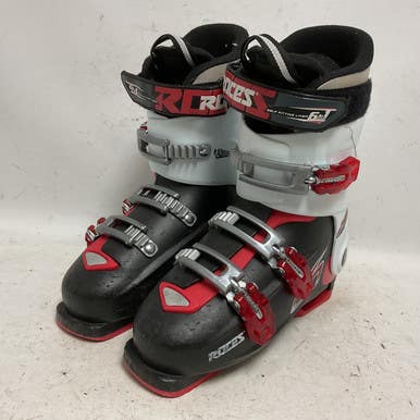 Used Roces 6 IN 1 IDEA FREE Mens DH Ski Boot Black And White 225 MP - J04.5 - W5.5 11855-S000196566