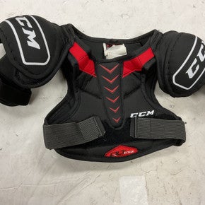 Used CCM QLT EDGE Youth Shoulder Pads SM 11855-S000196540