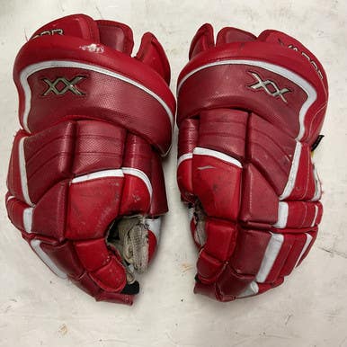 Used Bauer VAPOR XX BADGERS Senior Gloves Red 15" 11855-S000196525