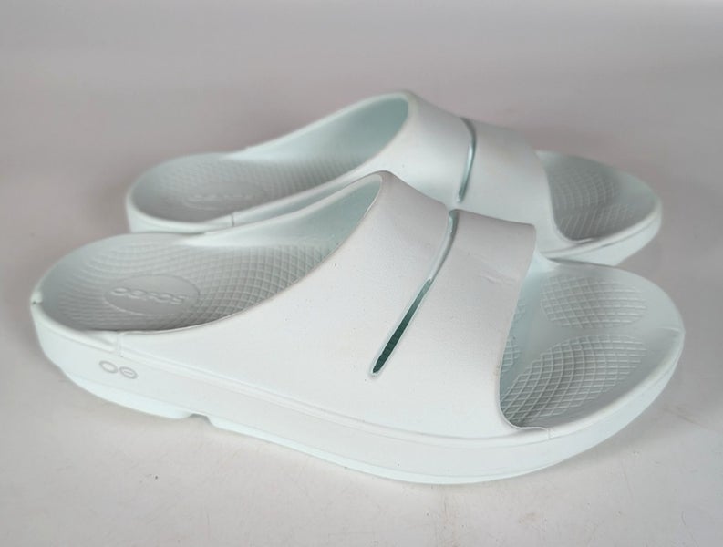 Oofos OOAHH Recovery Slide Comfort Slip On Sandle Shoe Women's Size: 10 Green