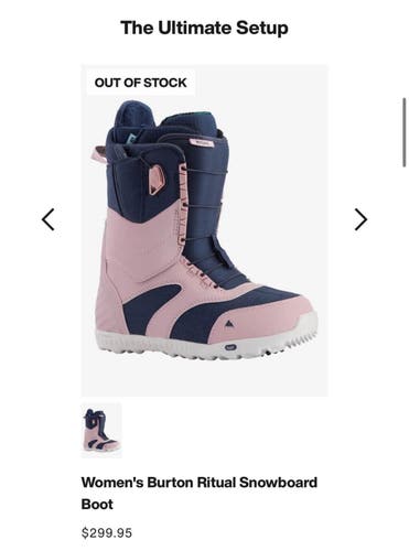 Size M 7.0 (W 8.0) Burton Ritual Snowboard Boots (Used)