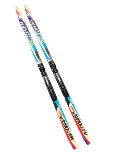 Used Fischer PELTONEN NANOGRIP TIGER Boys XC Ski/Binding Carolina Blue 130 cm 11823-S000036513