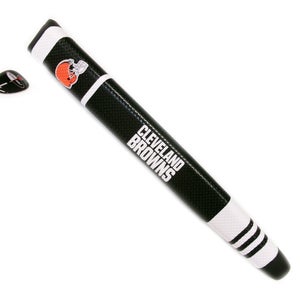 NEW Team Golf Cleveland Browns Black/White Jumbo Putter Grip w/Ball Marker
