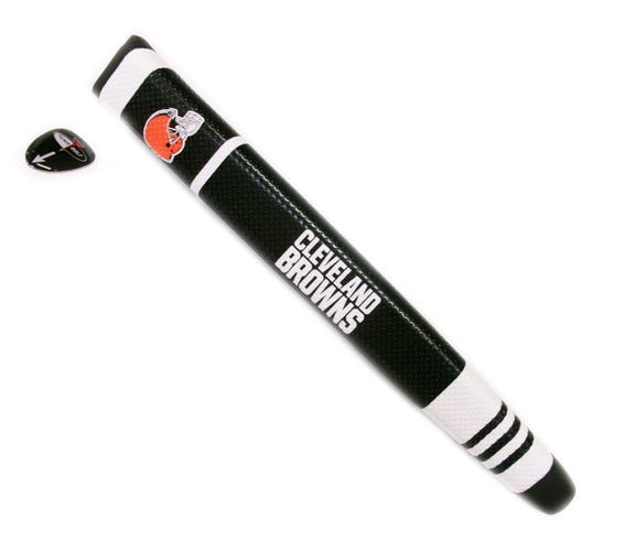 NEW Team Golf Cleveland Browns Black/White Jumbo Putter Grip w/Ball Marker
